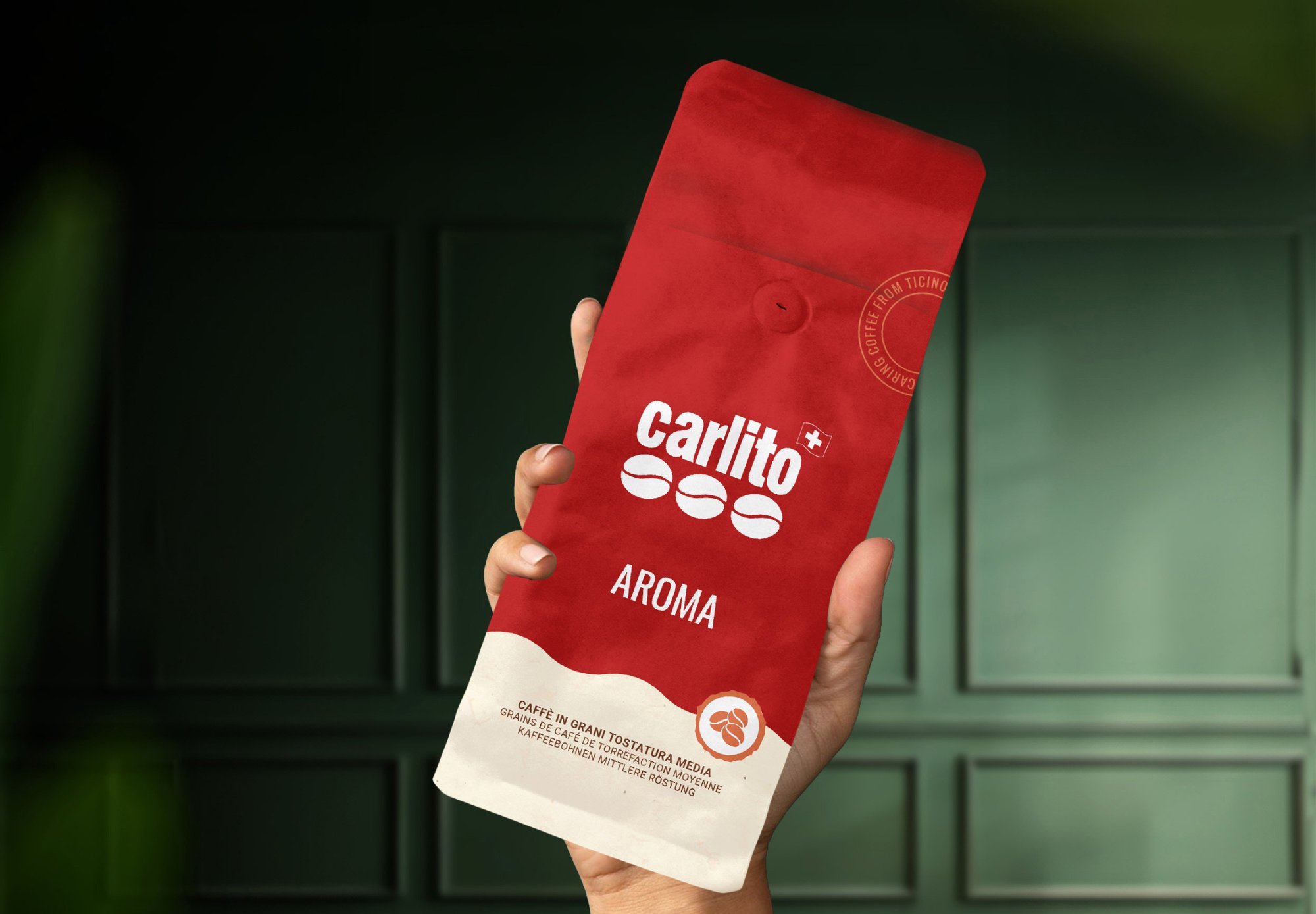 Packaging caffè macinato Caffè Carlito