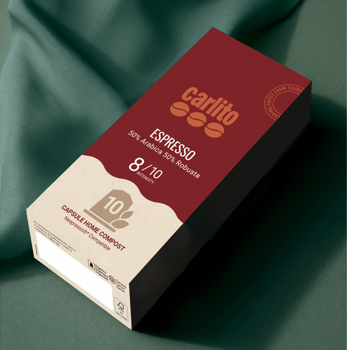 Packaging cialde Espresso Caffè Carlito