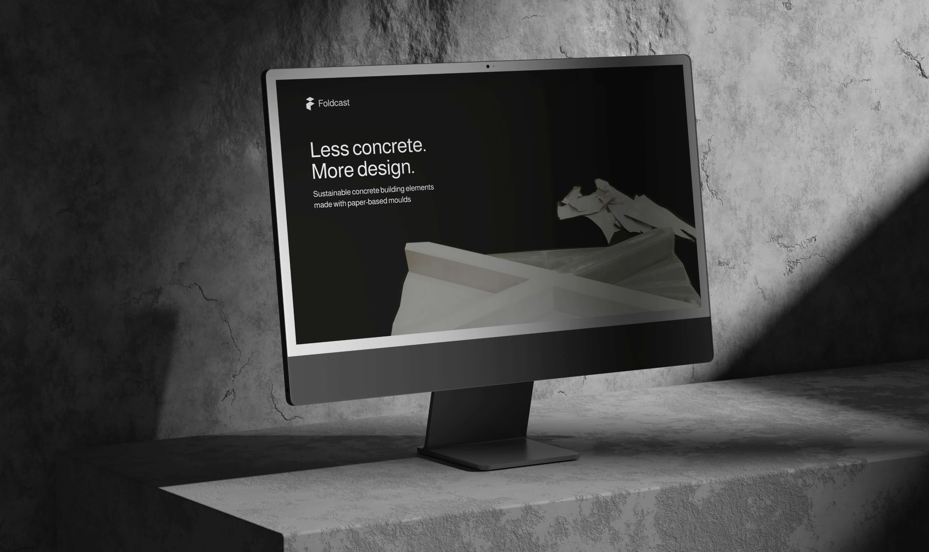 Screen showing Foldcast webiste 