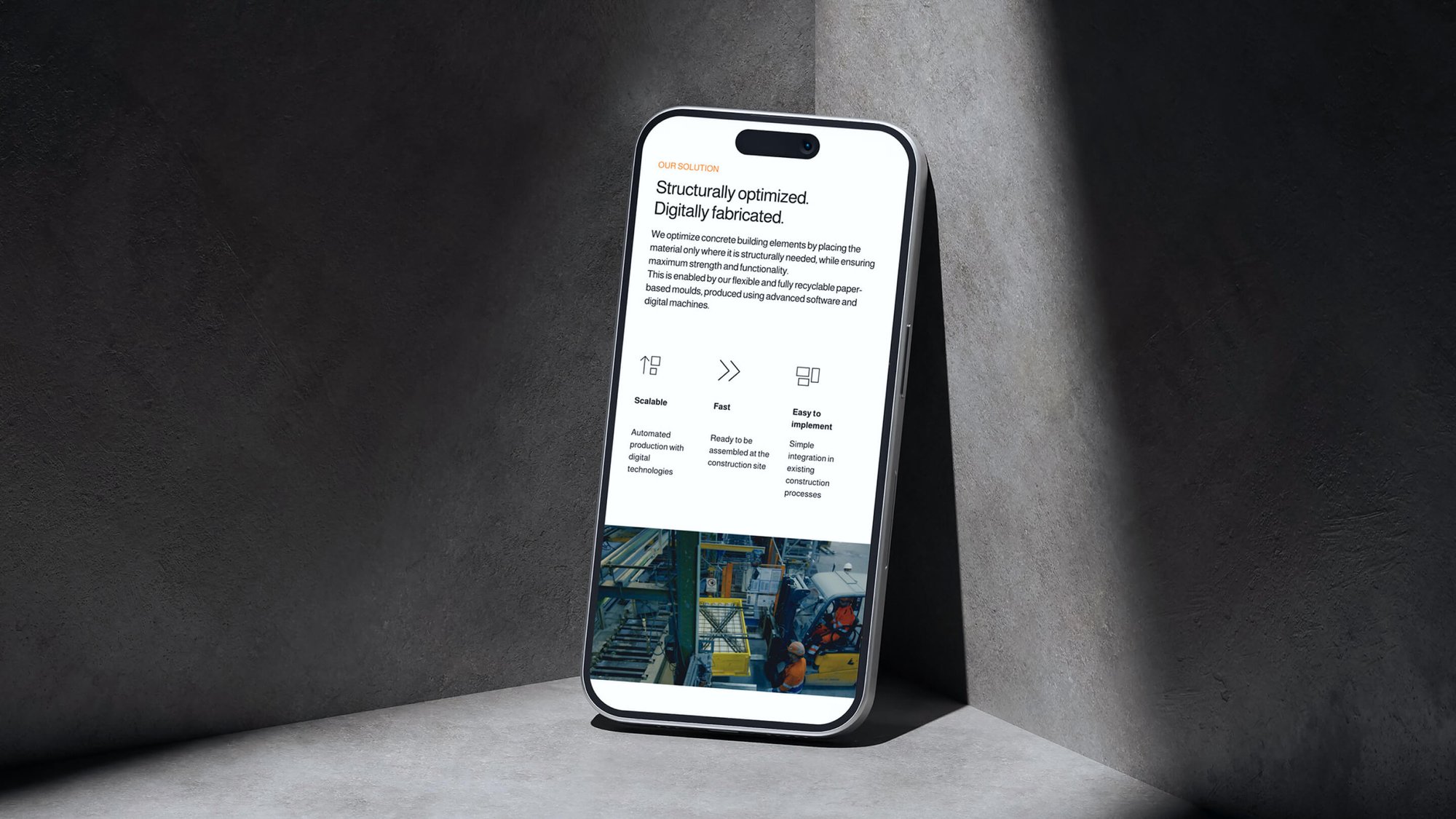 Foldcast website on Mobile