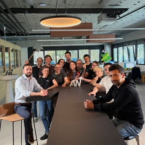 Il team di Ander Group e Goodcode nei nuovi uffici a Bioggio.