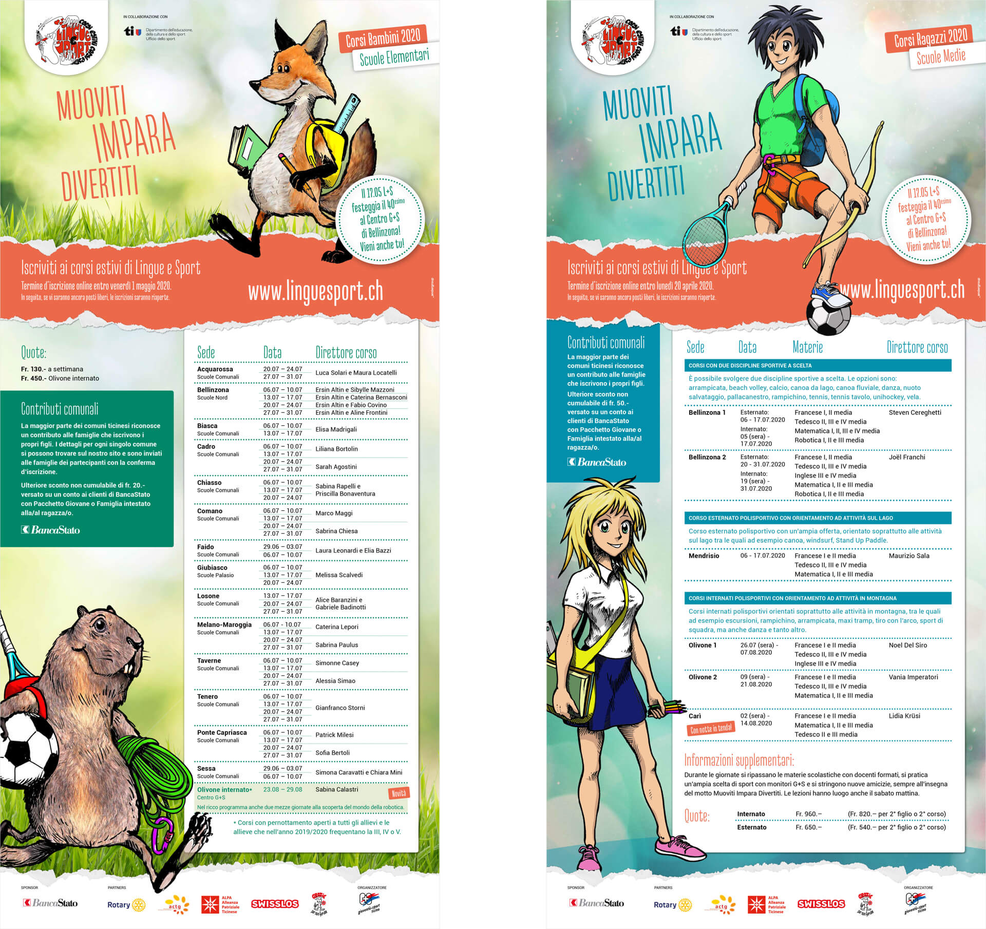 Flyer per bambini e ragazzi
